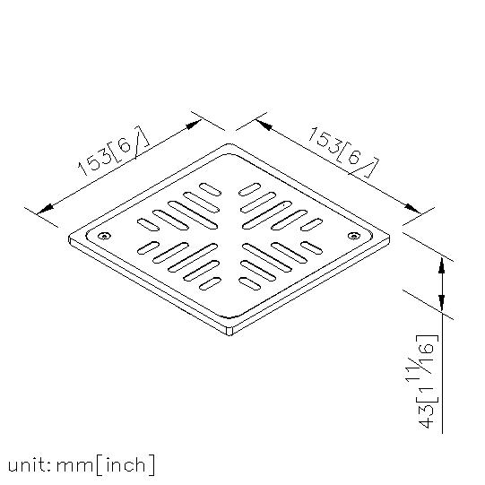 Floor Drain 152*152*40mm thumbnail 2