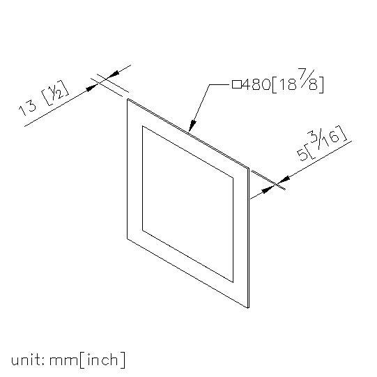 Mirror 5*480*480mm thumbnail 2