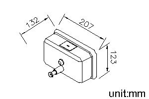 Horizontal Soap Dispenser(1200ml) thumbnail 2