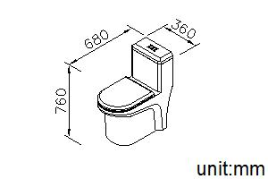 Toilet (300mm Rough-in) thumbnail 2