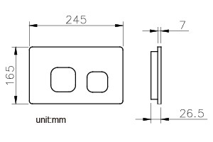 Glass Flush Plate (White) thumbnail 2