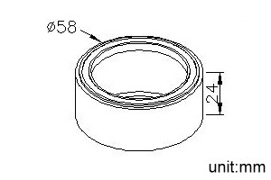 Insert Base (O.D 58*H 24mm) thumbnail 2