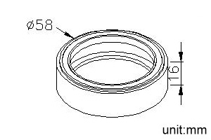 Insert Base (O.D 58*H 16mm) thumbnail 2