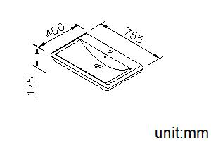 In Countertop Ceramic Basin thumbnail 2