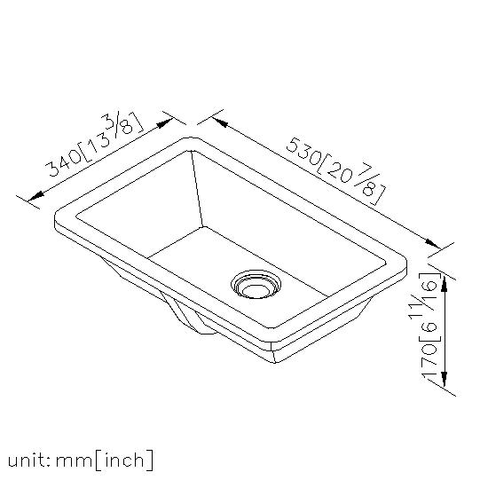 Under Countertop Ceramic Basin thumbnail 2