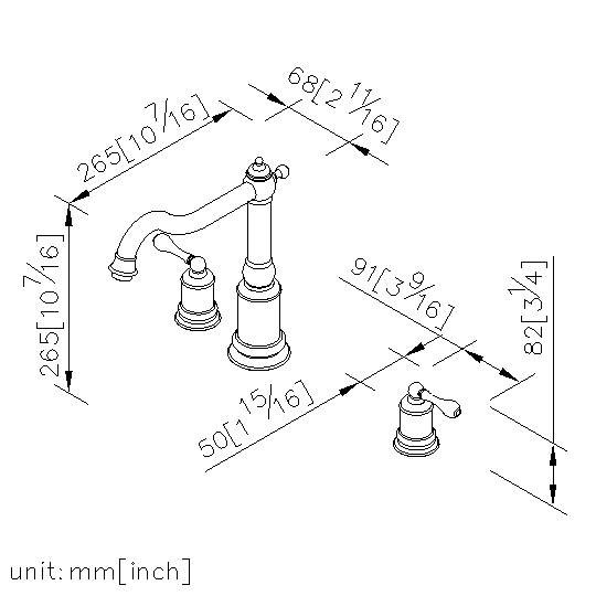 Two-Handle Basin Faucet (Swivel Spout) thumbnail 2