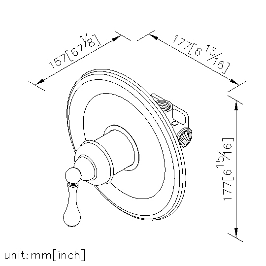 Single-Handle Concealed Valve (Upward Outlet) thumbnail 2