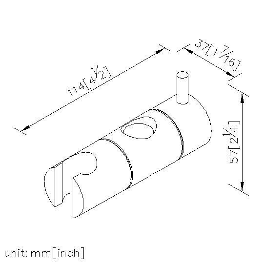 Hand Shower Bracket For Slide Bar thumbnail 2