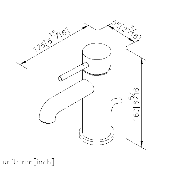 Basin Faucet W/Lift Rod thumbnail 2
