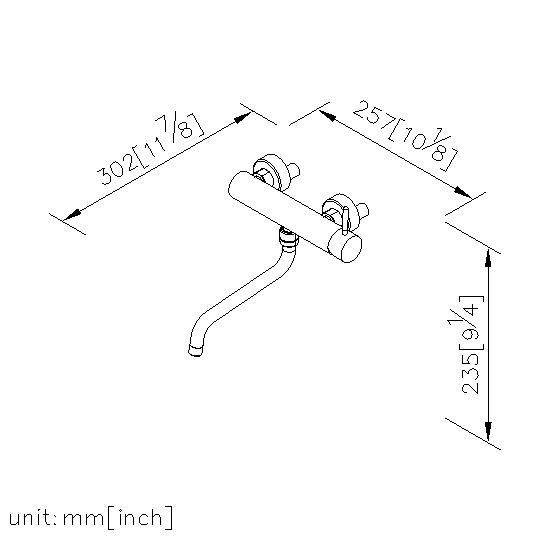 Wall-Mounted Kitchen Faucet thumbnail 2