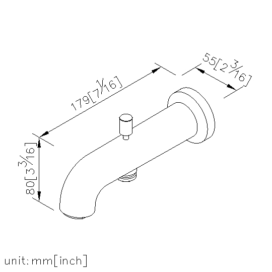 Tub Spout W/ Diverter thumbnail 2