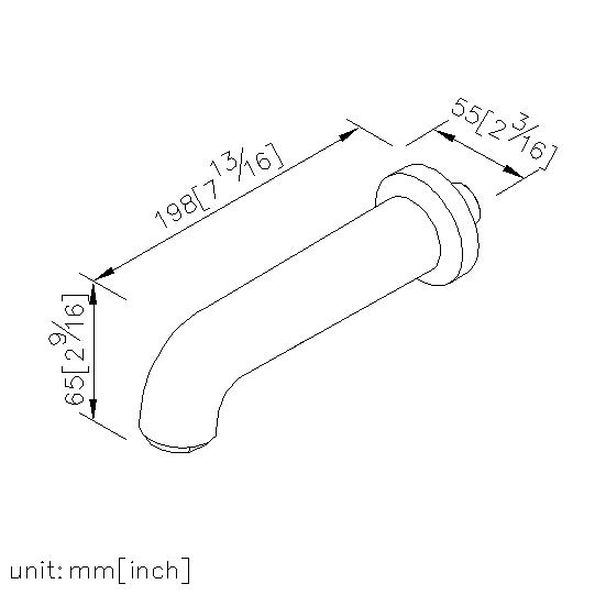Tub Spout W/ Pipe Nipple thumbnail 2