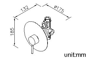 Concealed Valve W/O Inlet Stop Version(Slimmed-Down Valve) thumbnail 2