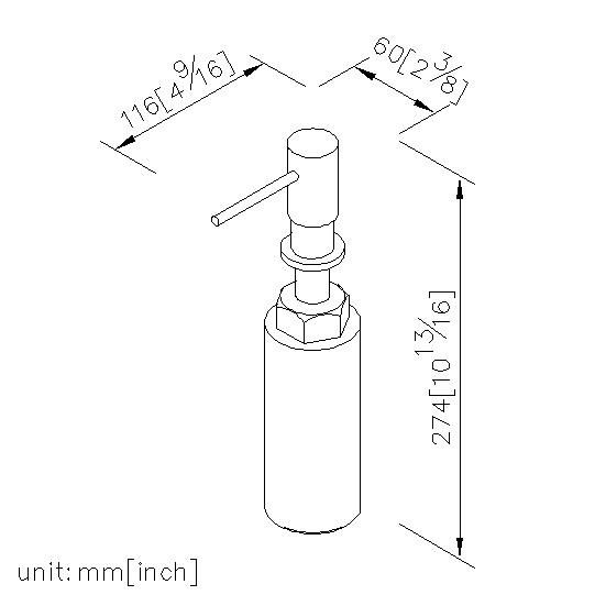 Countertop Soap Dispenser (Stainless Steel) thumbnail 2