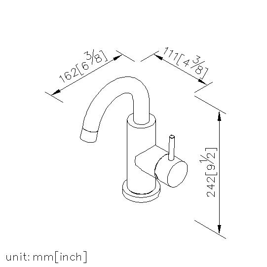 Basin Faucet (Stainless Steel) thumbnail 2