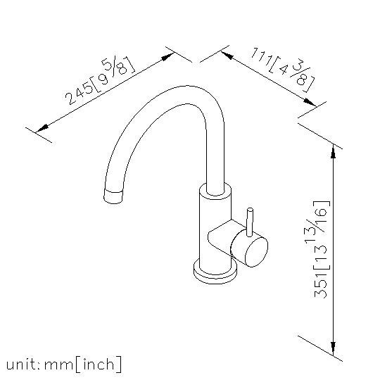 Kitchen Faucet (Stainless Steel) thumbnail 2