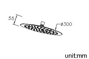 Showerhead 300mm (Stainless Steel) thumbnail 2