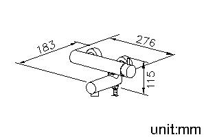 Bath/Shower Mixer Body (Brass) thumbnail 2