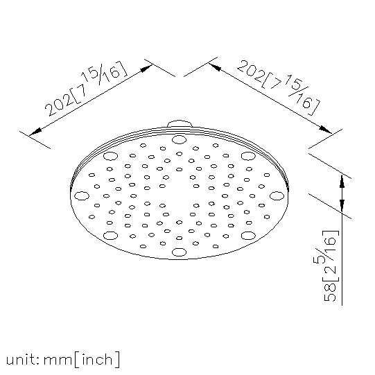 8" Showerhead (Stainless Steel) thumbnail 2