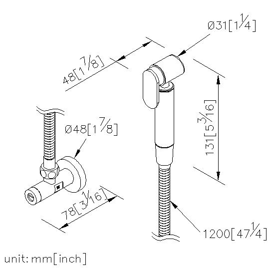 Sprayer W/Bracket & Hose & Angle Stops thumbnail 2