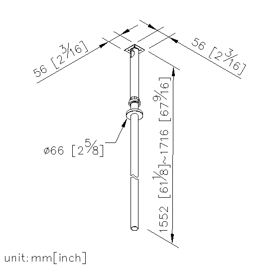 Ceiling-Mounted Sensor Basin Faucet(110~220V) thumbnail 2