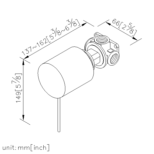 Single-Handle Concealed Valve (Upward Outlet) thumbnail 2