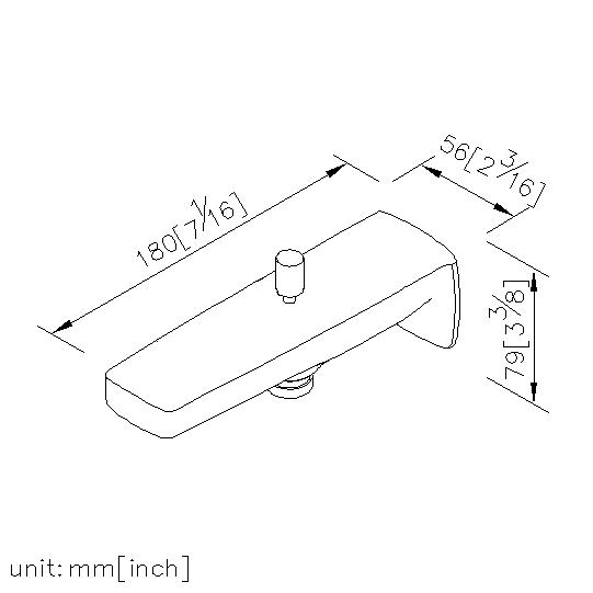 Tub Spout W/Diverter thumbnail 2