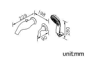 Single-Handle Built-In Bath Mixer W/Hand Shower & Hose & Wall Bracket thumbnail 2