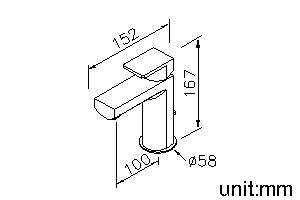 Basin Faucet W/Lift Rod thumbnail 2