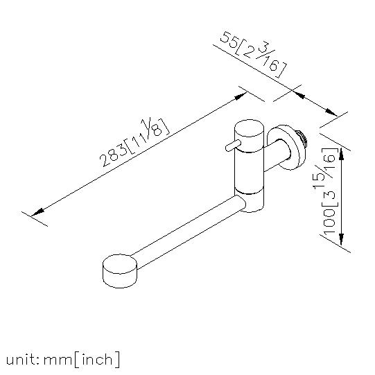 Kitchen Faucet W/Handle (Wall-Mounted/Cold Only) thumbnail 2