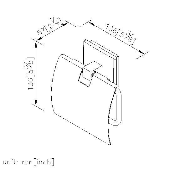 Toilet Tissue Holder W/Lid thumbnail 2