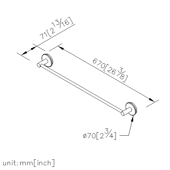 Towel Bar (600mm) thumbnail 2