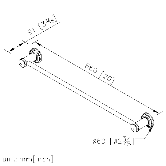 Towel Bar (600mm) thumbnail 2