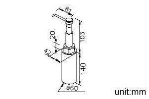 Countertop Soap Dispenser (81mm) thumbnail 2