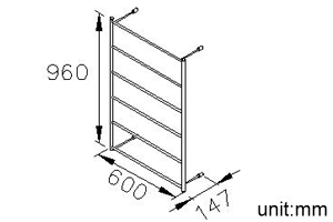 Towel Ladder (Paralleled) (Stainless Steel) thumbnail 2