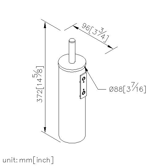Wall-Mounted Toilet Brush Holder thumbnail 2