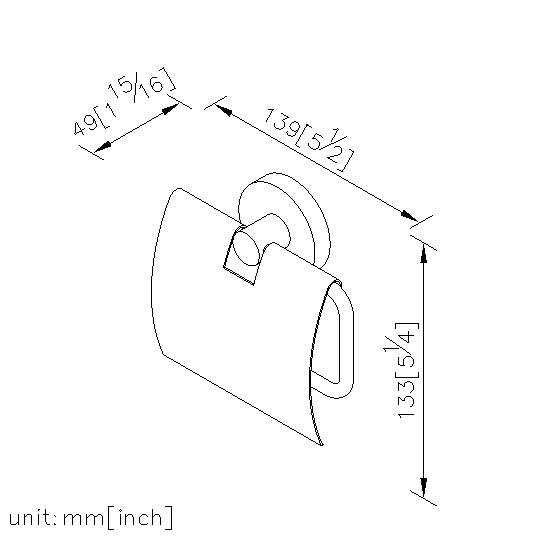 Toilet Tissue Holder W/Lid thumbnail 2