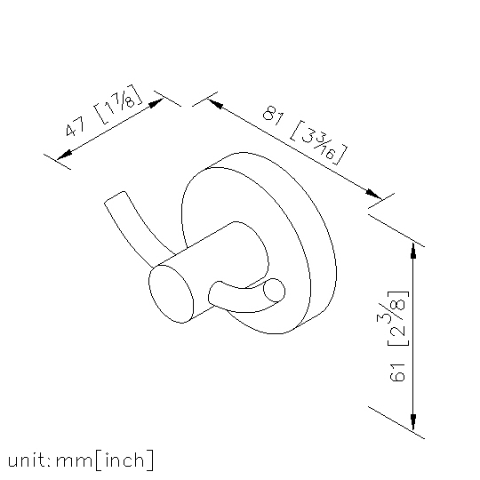 Double Robe Hook thumbnail 2