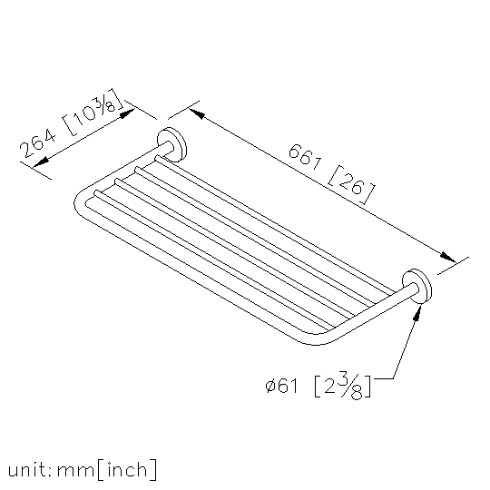 Bath Towel Rack (600mm) thumbnail 2