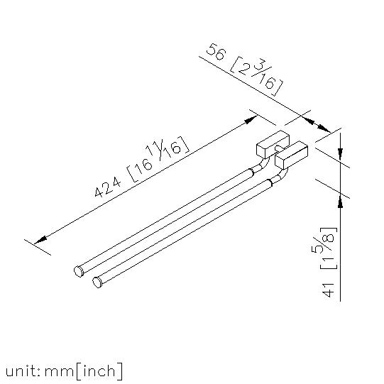 Swivel Double Towel Bar thumbnail 2