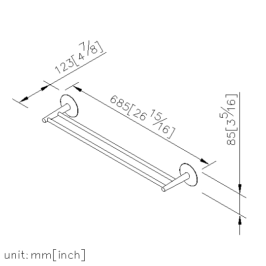 Double Towel Bar(600mm) thumbnail 2