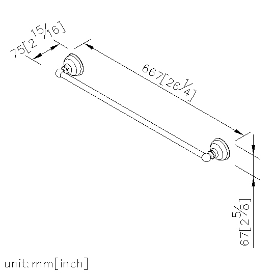 Towel Bar (600mm) thumbnail 2