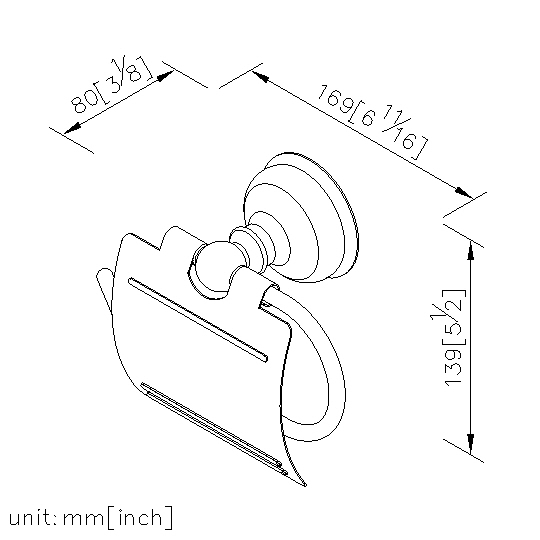 Toilet Tissue Holder W/Lid thumbnail 2