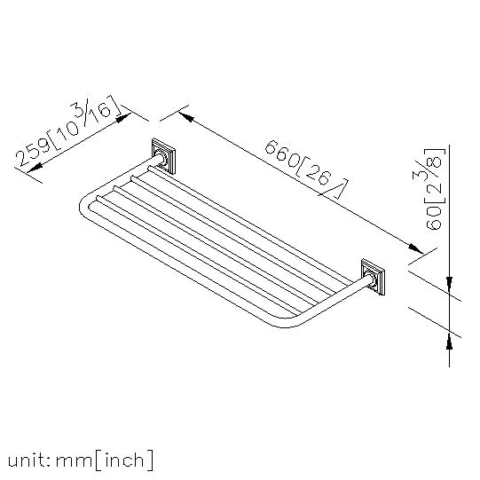 Bath Towel Rack (600mm) thumbnail 2