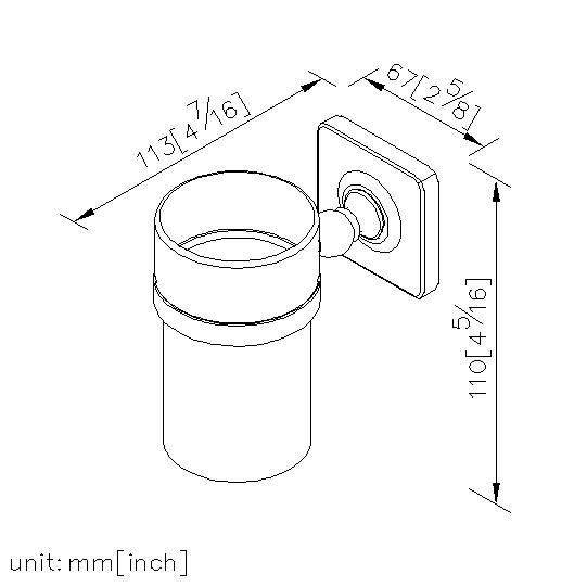 Tumbler Holder W/Porcelain Tumbler thumbnail 2