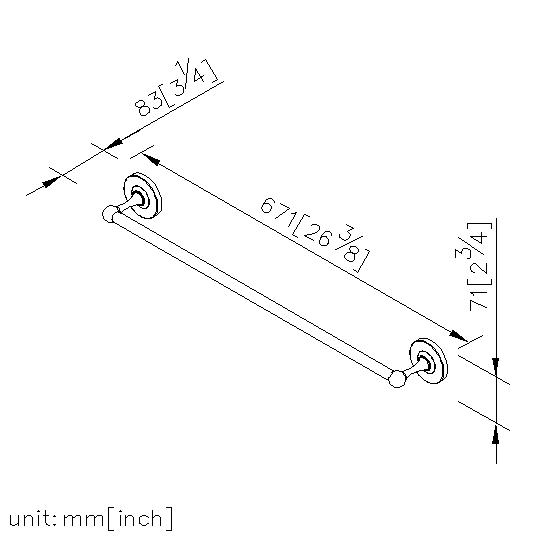 Towel Bar (600mm) thumbnail 2