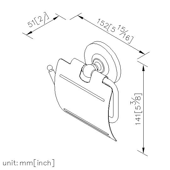 Toilet Tissue Holder W/Lid thumbnail 2