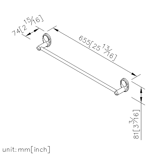 Towel Bar (600mm) thumbnail 2