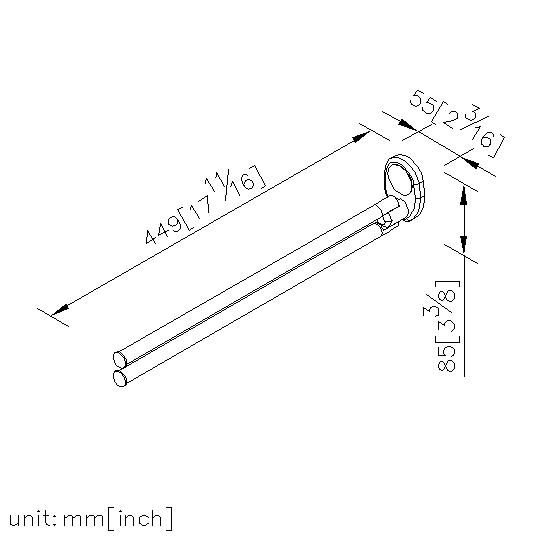 Swivel Double Towel Bar thumbnail 2