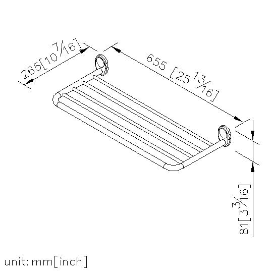 Bath Towel Rack (600mm) thumbnail 2